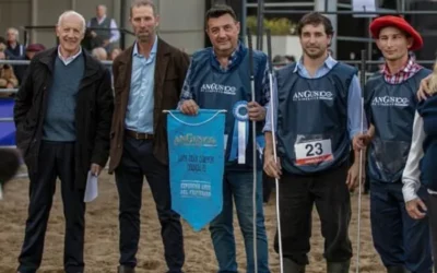 La cabaña de Roberto Lavagna ganó el premio al lote gran campeón de terneros de Angus