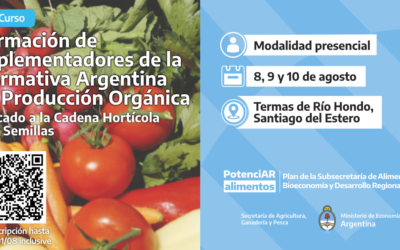 Curso de Formación de Implementadores de la Normativa Argentina de Producción Hortícola y de Semillas Orgánicas