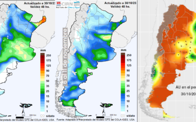 ¡Ahora sí! Se viene una tanda de precipitaciones generalizadas sobre gran parte de las regiones productivas