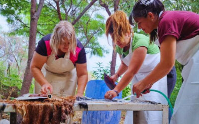 Mujeres rurales agregan valor a la curtiembre de cueros