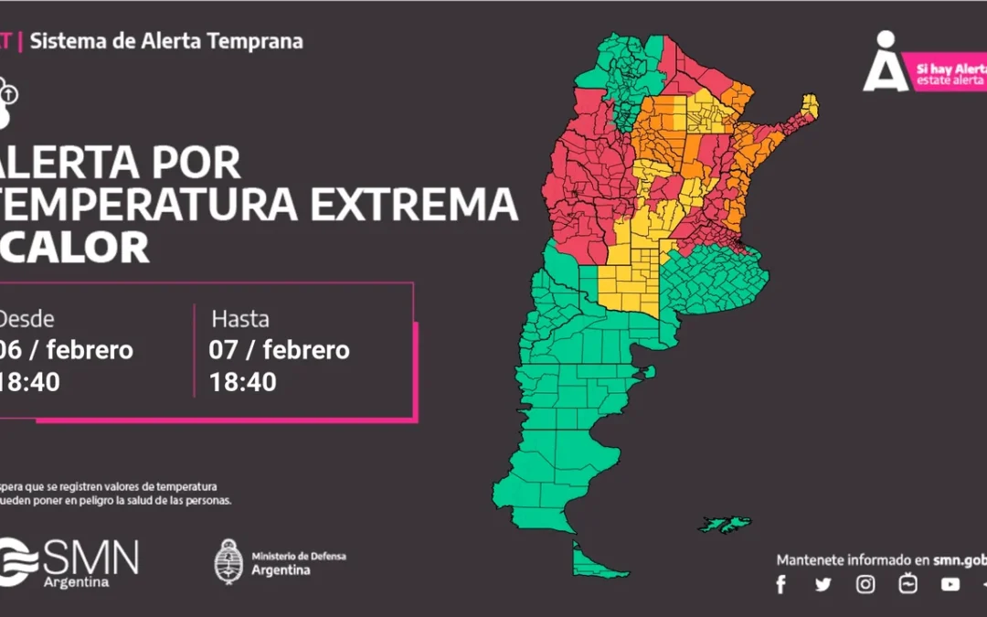 Sigue el calor extremo: hay alerta roja, naranja y amarilla en Buenos Aires y medio país