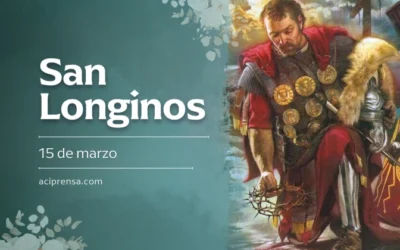 Hoy recordamos a San Longinos, el soldado romano que traspasó con su lanza el costado de Cristo y creyó en Él