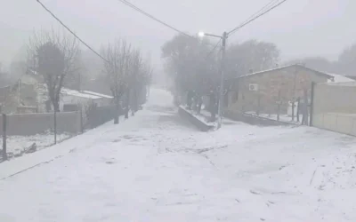 Sorpresiva nevada en San Luis: la Tormenta de Santa Rosa llevó nieve a casi toda la provincia