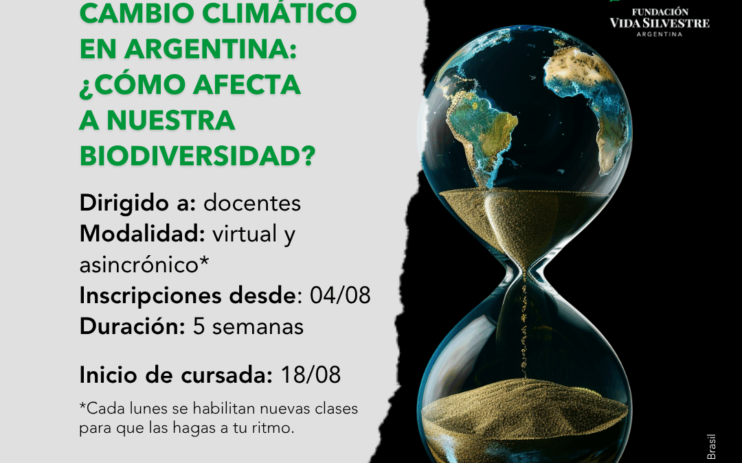 Curso gratuito para docentes – Cambio climático en Argentina ¿cómo afecta a nuestra biodiversidad?