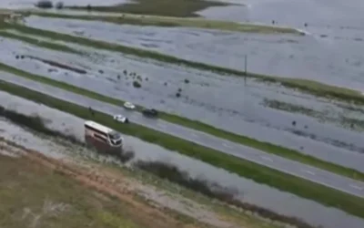 Inundaciones, nieve y problemas en todo el país por la Tormenta de Santa Rosa