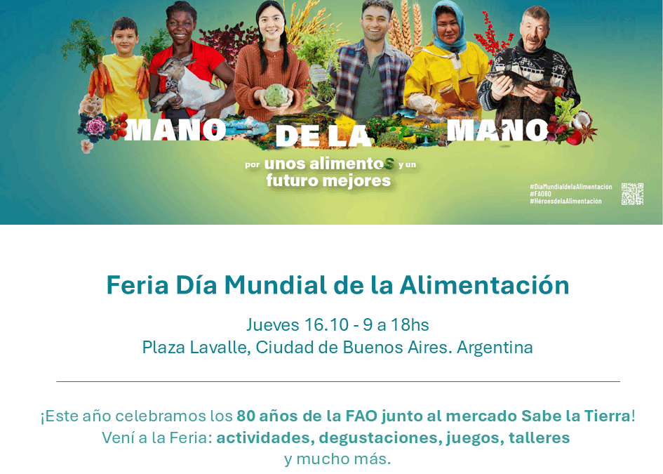 La FAO celebra el Día Mundial de la Alimentación   en su 80º aniversario