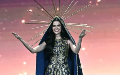 Miss Universo Brasil rinde homenaje a la Virgen María