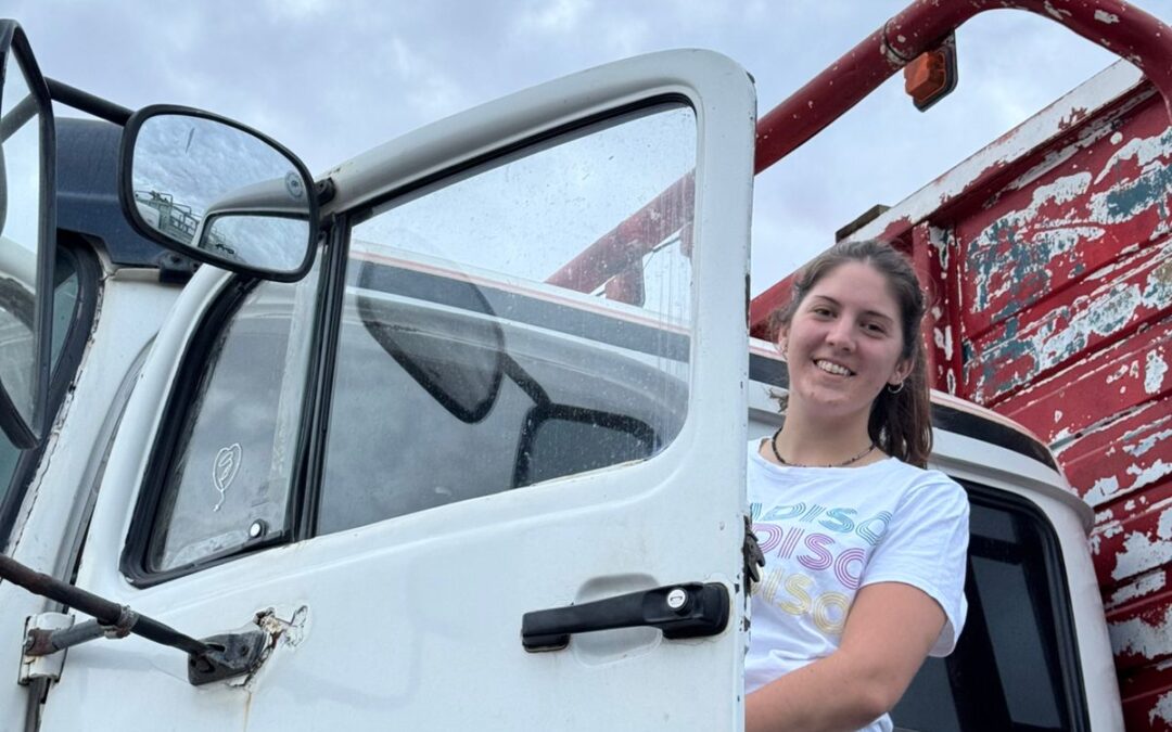Romina Arrieta, orgullo joven del transporte de hacienda