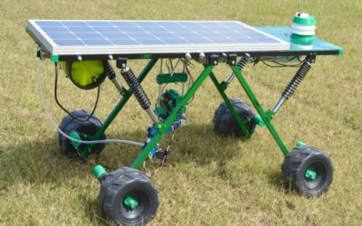 El robot argentino GBOT funciona con energía solar y combate malezas con láser