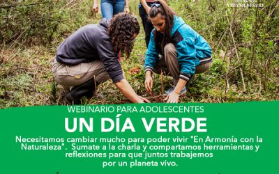 Vida Silvestre invita a adolescentes a tener “Un día verde” desde sus casas.