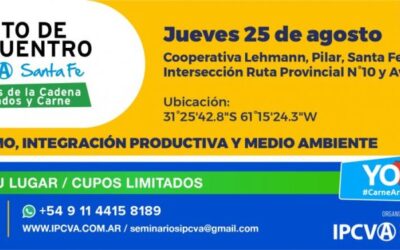 ¡El 25 de agosto llega un nuevo “Punto de Encuentro” para jóvenes de la cadena de la carne en Santa Fe!