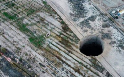El enorme cráter descubierto en Chile ya dobló su tamaño