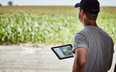 Anuncio financiero para productores agrícolas