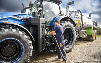 Un tractor propulsado por estiércol?