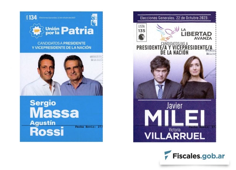 Ratificaron que boletas de octubre son válidas para el balotaje y exhortaron a UxP y LLA a garantizar cantidad suficiente