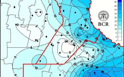 Reporte de lluvias de este último fin de semana en la región núcleo