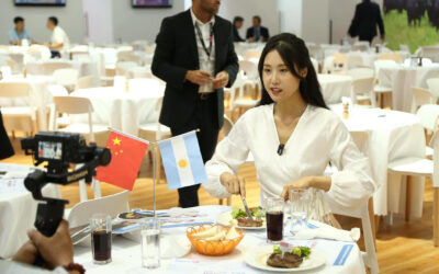 Influencers a los bifes en la Sial China