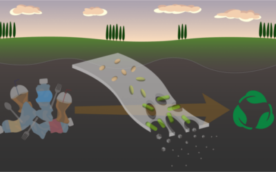 El plástico que se ‘autodestruye’ al entrar en contacto con el suelo y la humedad