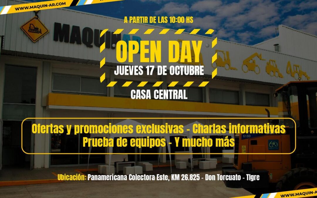 17 de octubre: Nuevo Open Day de MaquinAr