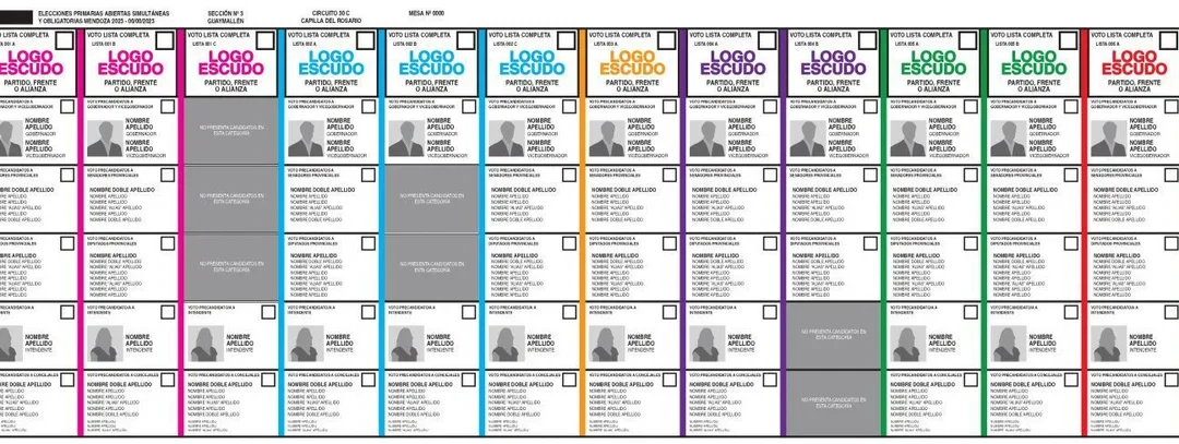 Oficializaron en el boletín la forma de la Boleta Única de Papel que aprobó el Congreso