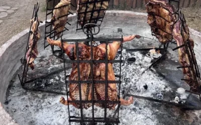El restaurante de campo donde comer asado completo con postre y bebida es una delicia