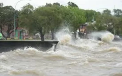 Alerta por la crecida en el Río de la Plata, Zona Costera Norte y Sur del Conurbano Bonaerense