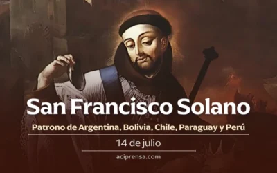 Hoy la Iglesia Católica celebra a San Francisco Solano, apóstol del Nuevo Mundo