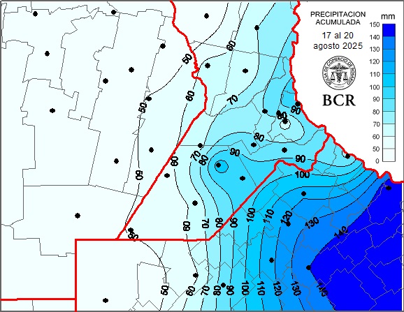 Tras 48 horas de lluvias, ¿cuál fue el impacto en la zona núcleo?