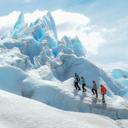 Es la temporada de trekking en el glaciar Perito Moreno