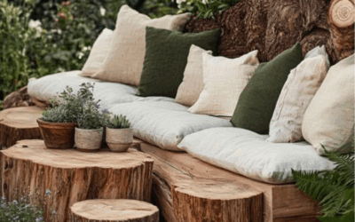 Siete ideas simples para darle una nueva vida a los troncos en el jardín