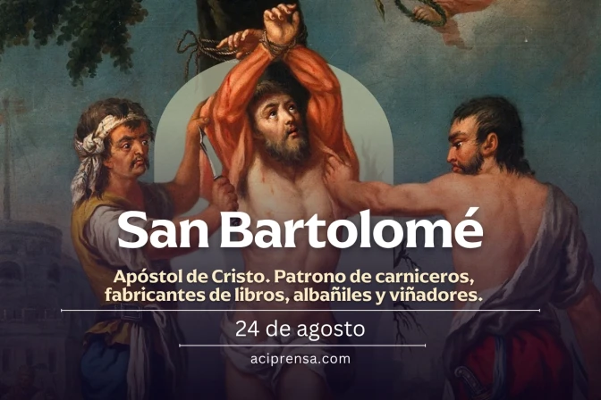Hoy celebramos la fiesta de San Bartolomé, apóstol de Cristo