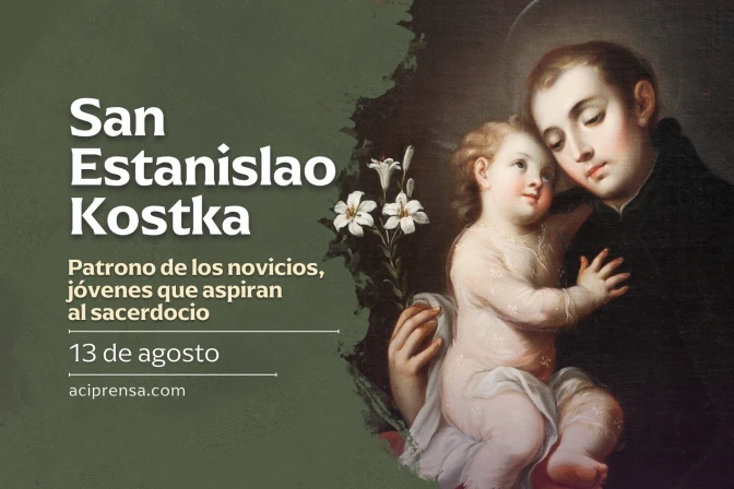 Hoy se celebra a San Estanislao Kostka, patrono de los jóvenes que aspiran al sacerdocio