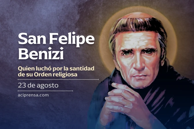 Hoy se celebra a San Felipe Benizi, quien luchó por la santidad de su Orden religiosa
