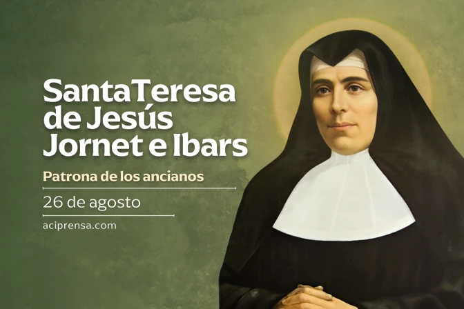 Hoy celebramos a Santa Teresa de Jesús Jornet e Ibars, patrona de los ancianos