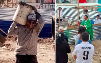 Sacerdote construye con sus propias manos una iglesia en Chiclayo, la diócesis peruana de León XIV