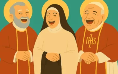 Tres santos con un gran sentido del humor