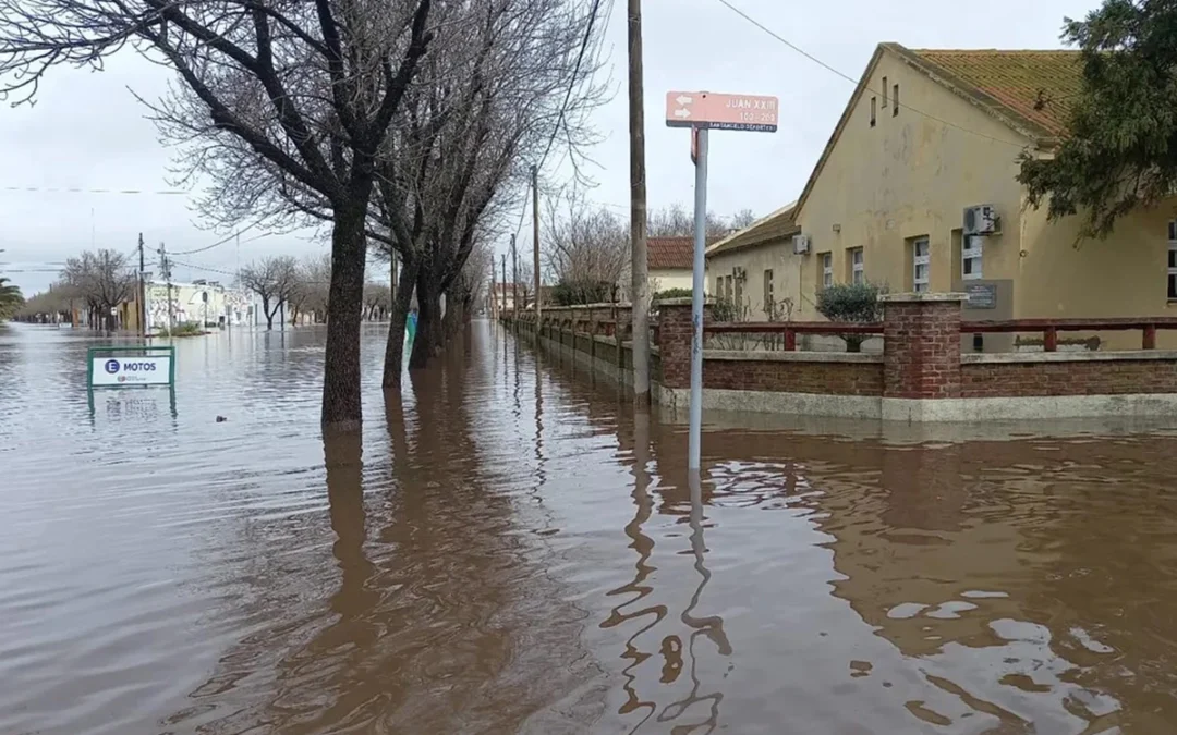 Cayeron 300 milímetros en María Teresa: la localidad más afectada por las lluvias en Santa Fe