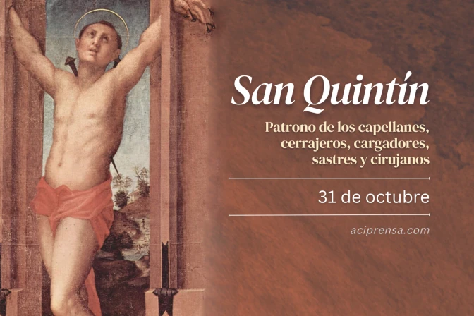 Hoy celebramos a San Quintín de Vermand, patrono de los capellanes y cerrajeros