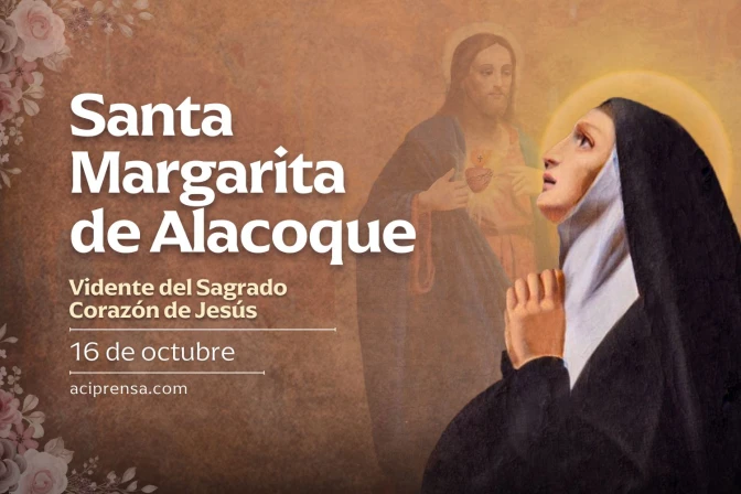 Hoy celebramos a Santa Margarita de Alacoque, servidora del Sagrado Corazón de Jesús