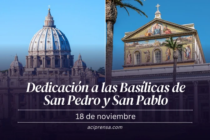 Hoy se celebra la dedicación de las Basílicas de los apóstoles San Pedro y San Pablo