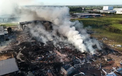 Resurge la preocupación por el fuego en el Polo Industrial de Ezeiza