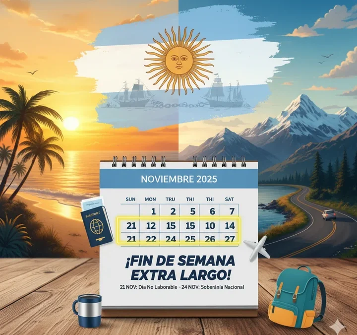 Fin de Semana Extralargo del 21 noviembre