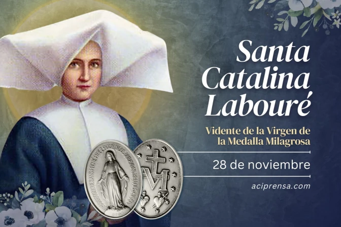 Hoy se celebra a Santa Catalina Labouré, vidente de la Medalla Milagrosa