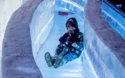 Las espectaculares fotos del parque de hielo de dimensiones monumentales que comparten tres países