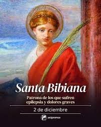 Hoy celebramos a Santa Bibiana