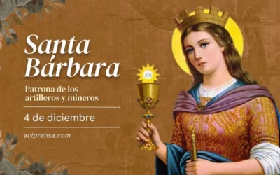Hoy 4 de diciembre recordamos a Santa Bárbara, víctima de la insanía de su propio padre