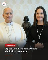 El papa León XIV recibió a María Corina Machado