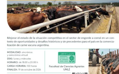 Agrarias UNLZ lanza la Diplomatura Universitaria en Gestión de Establecimientos de Engorde a Corral junto a la Cámara Argentina de Feedlot