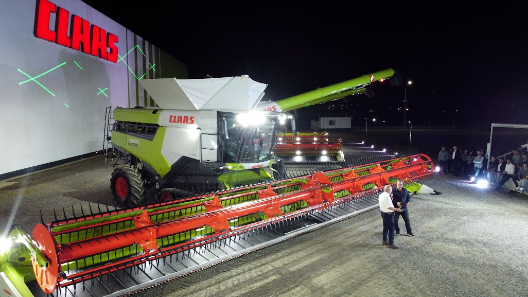 CLAAS presentó en Oncativo su nueva familia completa de cosechadoras y plataformas