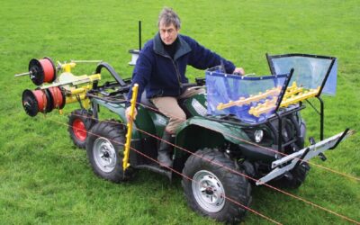 Diseñaron un cuatriciclo alambrador